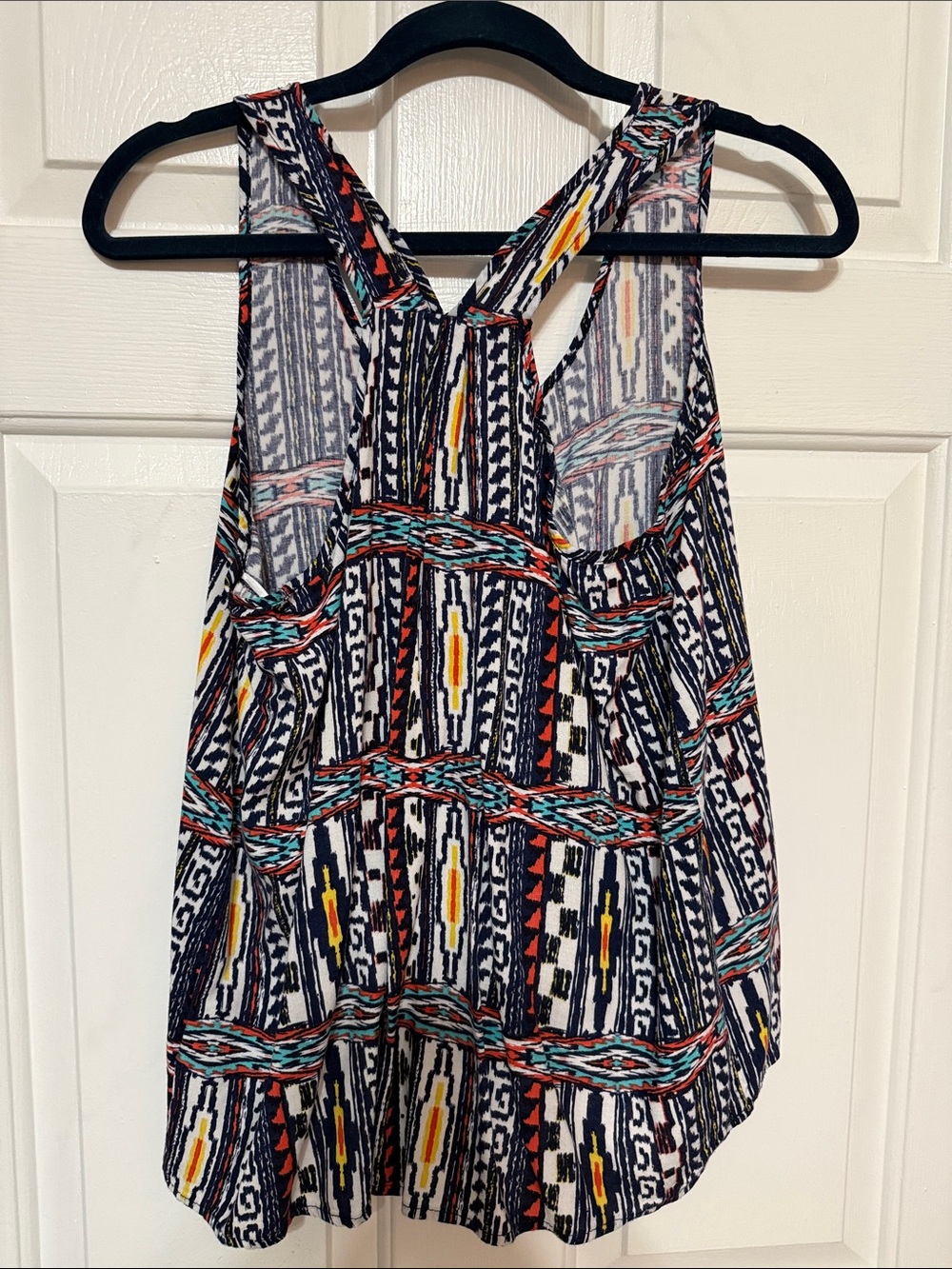 Olive & Oak Black and Teal Tribal Stripe Button Tank - Picture 5 of 5